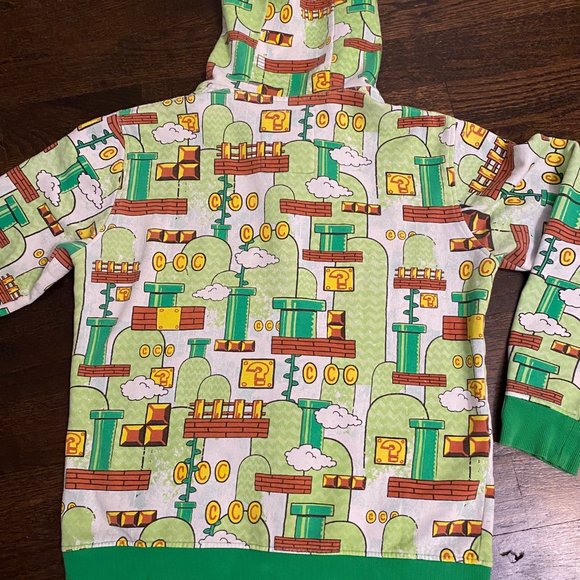 "Enclothe" Unique Camouflage Super Mario Brothers Hoodie - Picture 4 of 9